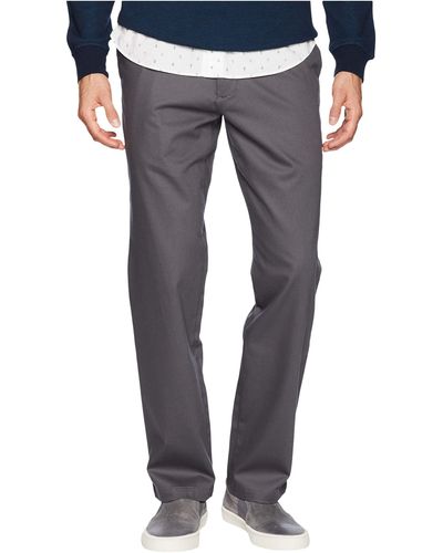 Dockers Straight Fit Signature Khaki Lux Cotton Stretch Pants D2 - Creaseless - Gray