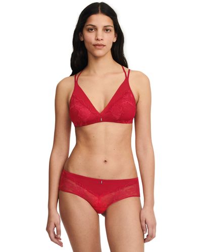 Chantelle Midnight Flowers Wirefree - Red