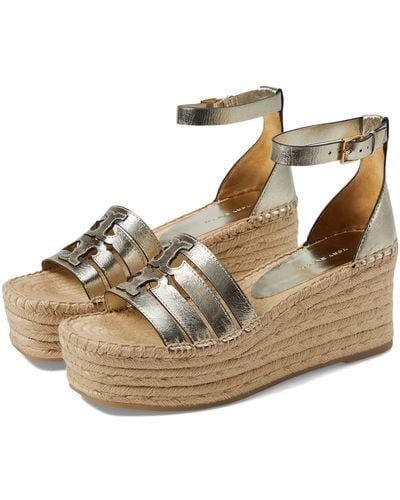 Tory Burch 80 Mm Ines Cage Wedge Espadrille - Brown