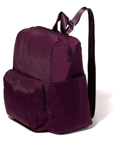 Baggallini Carryall Packable Backpack - Purple