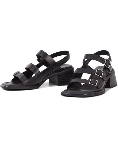 Vagabond Shoemakers Ines Leather Buckled Sandal - Black