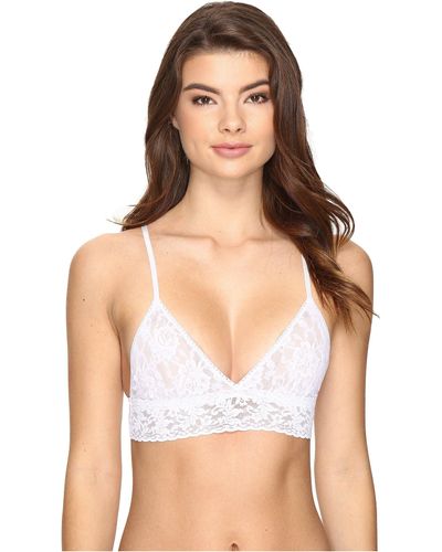 Hanky Panky Signature Lace Padded Triangle Bralette - White