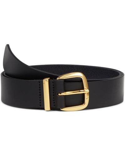 Madewell The Essential Wide Leather Belt - Black
