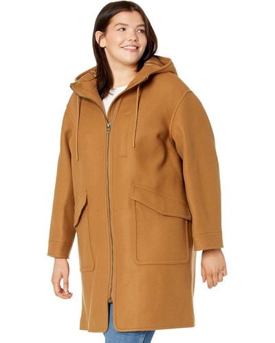 Madewell Plus Lynnford Coat In Insuluxe Fabric - Natural