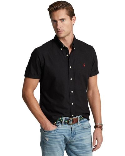 Polo Ralph Lauren Garment-dyed Oxford Shirt - Black