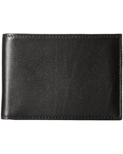 Bosca Nappa Vitello Small Bi-fold Wallet - Black
