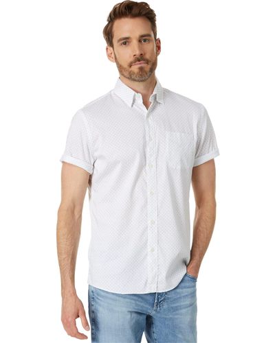 Faherty Short Sleeve Movement Shirt - White