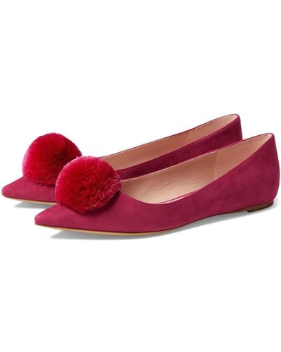 Kate Spade Amour Pom Flat - Red
