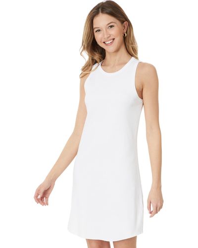 Lilla P High Neck Dress - White