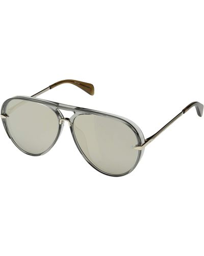 Rag & Bone Rnb5014/s (grey/silver) Fashion Sunglasses - Metallic