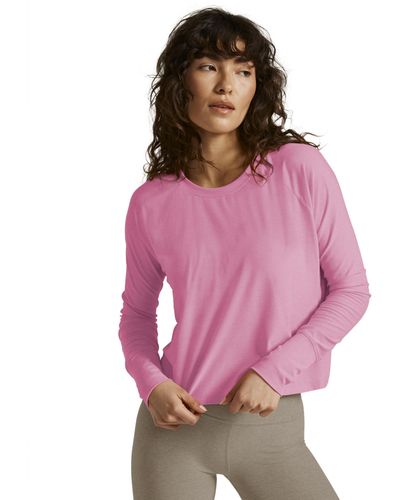 Beyond Yoga Featherweight Daydreamer Pullover - Pink