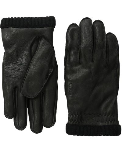 Hestra Deerskin Primaloft Rib - Black