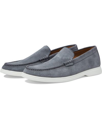 BOSS Sienne Suede Loafers With Contrast Rubber Sole - Gray
