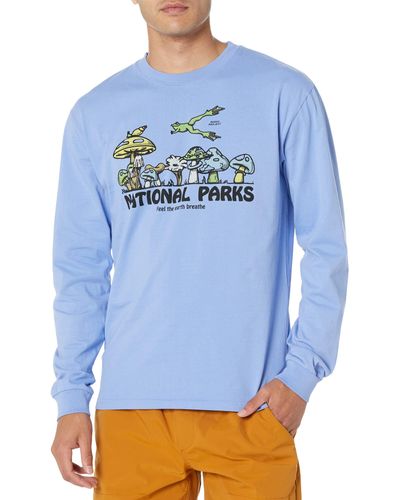 Parks Project National Parks Fungi Long Sleeve Tee - Blue