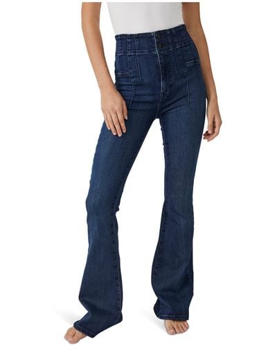 Free People We The Free Jayde Flare Jeans - Blue