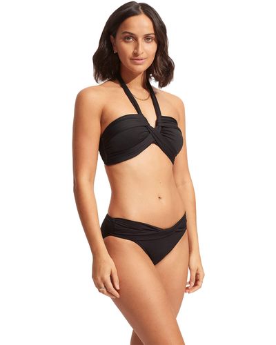 Seafolly Collective Twist Band Hipster - Black