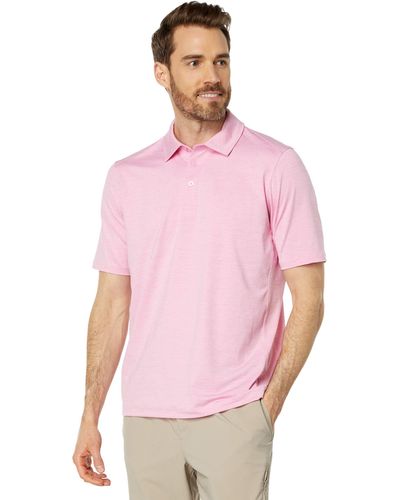 Johnston & Murphy Xc4 Solid Performance Polo - Pink