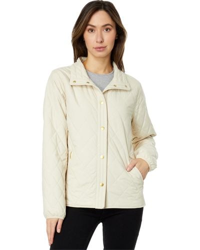 L.L. Bean Petite Cozy Quilted Jacket - Natural