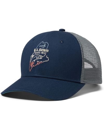 L.L. Bean Trucker Hat Motif - Blue