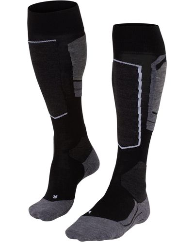 FALKE Sk4 Knee High Ski Socks - Black