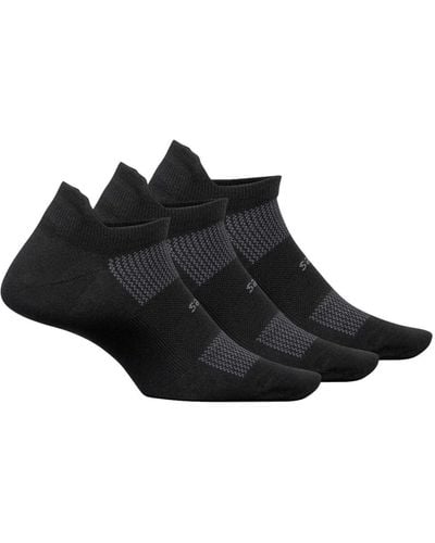 Feetures High Performance Ultra Light No Show Tab 3-pair Pack - Black