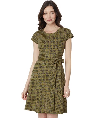 Toad&Co Cue Wrap Short Sleeve Dress - Green