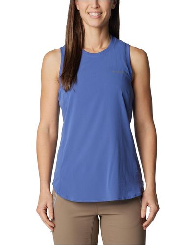 Columbia Cirque River Woven Support Tank - Blue