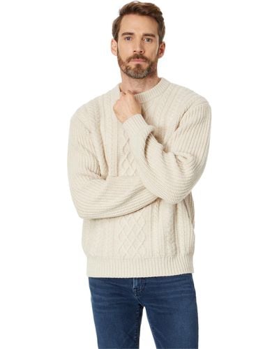 Madewell Cabled Crewneck Sweater - Natural