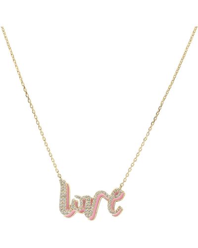 Kate Spade Say Yes Love Pendant Necklace - Black