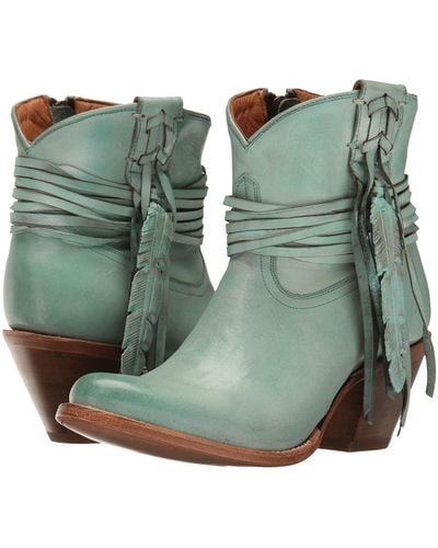 Lucchese Robyn (turquoise) Cowboy Boots - Green
