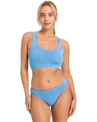 Hanro Touch Feeling Crop Top - Blue