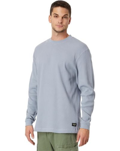 Rip Curl Quality Surf Products Long Sleeve Waffle Tee - Blue