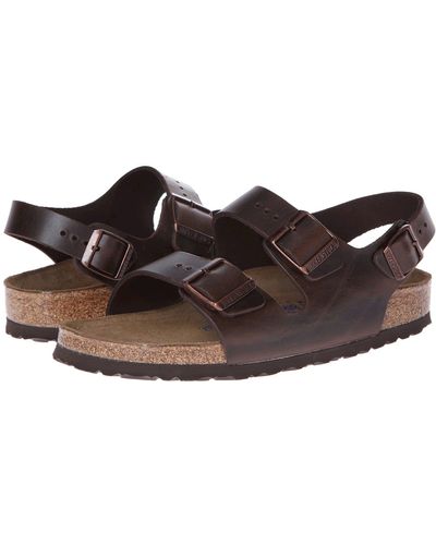 Birkenstock Milano - Leather Soft Footbed - Gray