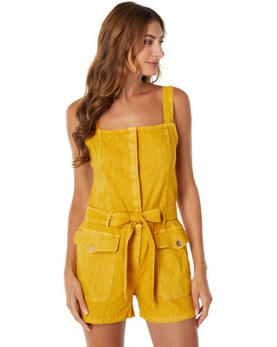 Kut From The Kloth Saima-tie Romper - Yellow