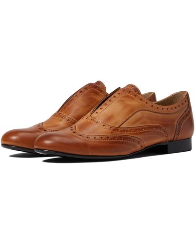 Massimo Matteo Lucia Laceless Wing Tip - Brown