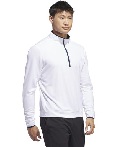 adidas Originals Core Lightweight 1/2 Zip Pullover - White
