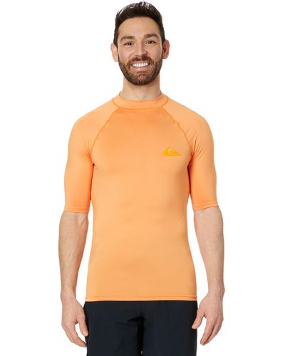 Quiksilver Everyday Upf50 Short Sleeve Rashguard - Orange