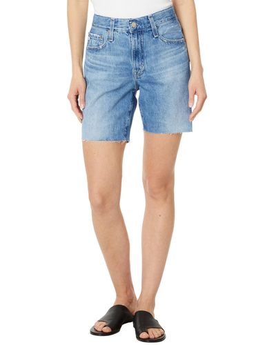 AG Jeans Ex-boyfriend High Rise Slouchy Short In 18 Years Ceremony - Blue