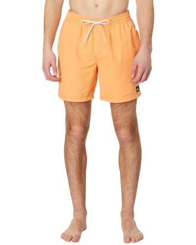 Quiksilver 17 Everyday Solid Volley Shorts - Orange