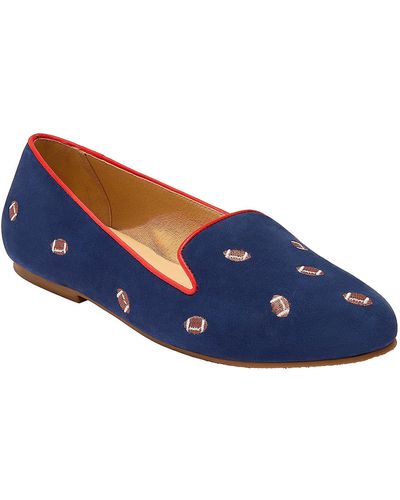 Jack Rogers Football Embroidery Loafer - Blue