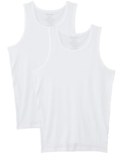 Tommy John Tank Top Stay Tucked 2 Pack - White