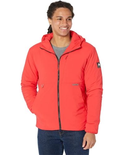 Burton Multipath Hooded Insulated Jacket - Red