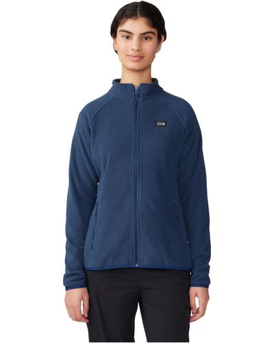 Mountain Hardwear Microchill Full Zip Jacket - Blue