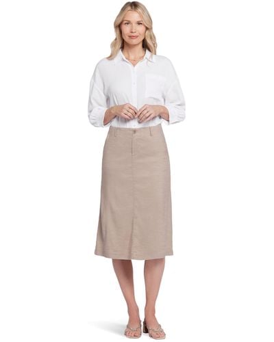 NYDJ Marilyn A-line Skirt - White