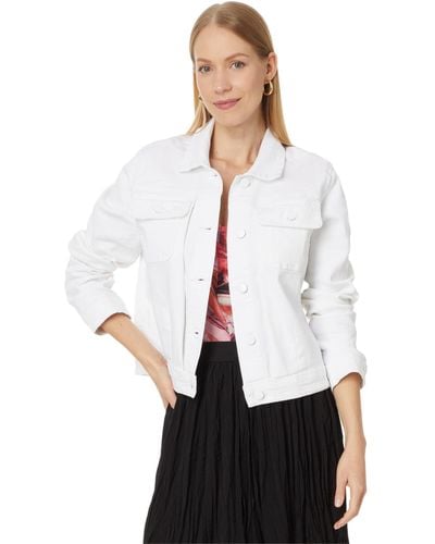 Kut From The Kloth Ada Crop Jacket Frt Pleat-slv Bck Pieces - White