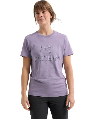 Arc'teryx Arc'word Cotton Short Sleeve T-shirt - Purple