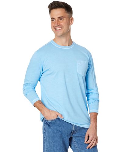 Johnnie-o Surf Wax Long Sleeve T-shirt - Blue