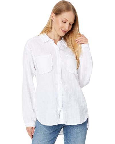 Mod-o-doc Long Sleeve Button-up Shirt - White