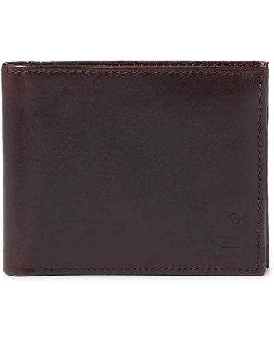 Carhartt Oil Tan Leather Passcase Wallet - Black