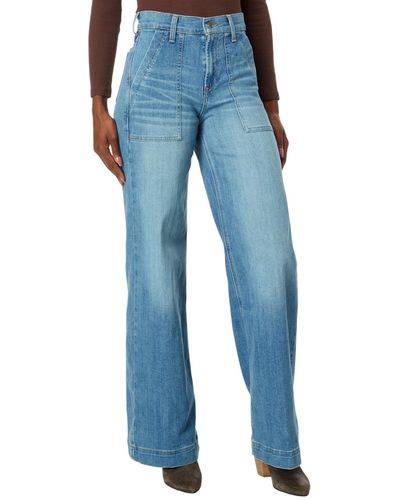 Ariat High-rise Jazmine Wide Jeans In Irvine - Blue